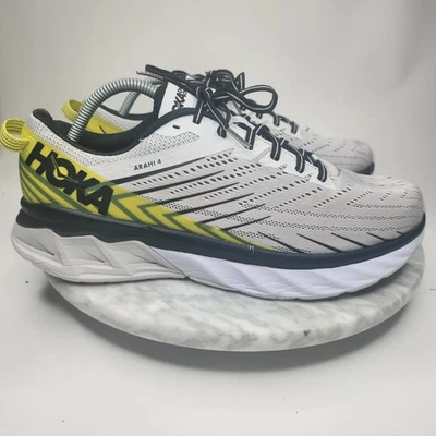 Zapatos cómodos para correr Hoka One One Arahi 4 blancos negros para hombre talla 11 1106473NCAN Foto 1 de 4