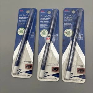 3 NEW Almay Intense Gel Eyeliner Navy Blue No. 120 - Waterproof All-Day Wear - Picture 1 of 2