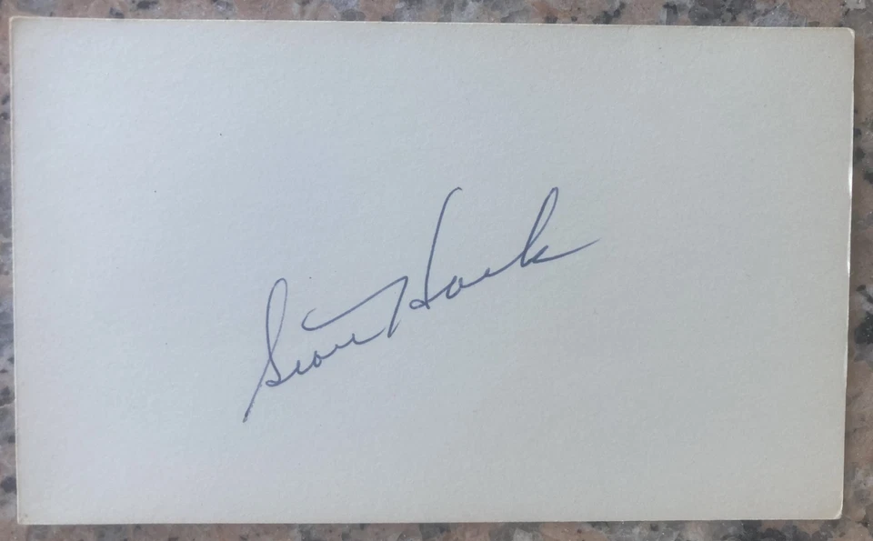 Stan Hack Signed/Autographed 3x5 Index Card Chicago Cubs - Image 1 of 1