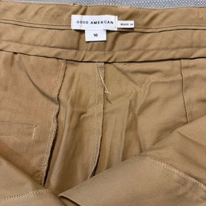 Good American Good khaki weites Bein kurze Damenhose Größe 16 Freizeit - Bild 1 von 9