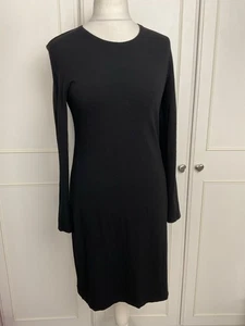 Ischiko Pullover Wollmischung Kleid Gr. UK 14 passt 12 schwarz Strick knielang *defekt - Bild 1 von 10