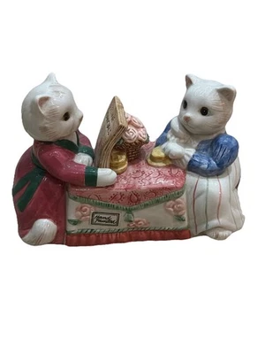 Fitz & Floyd KITTENS OF KNIGHTBRIDGE COVERED BUTTER DISH 1980s Top Only - Image 1 of 4