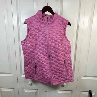 Free Country Quilted Vest Womens L Pink Zip Puffer Lightweight Warm Layer Cozy - Image 1 of 4