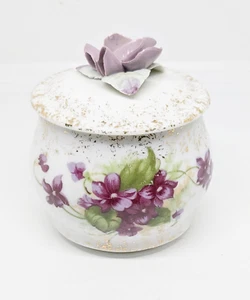 Lefton China Hand Painted Sugar Bowl Replacement For Stackable Teapot - Picture 1 of 6