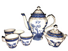 Royal Doulton China Booths Real Old Willow Tc1126 Teapot 4 Cups And Sugar