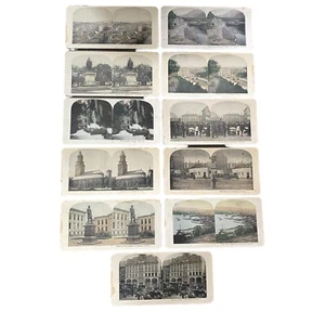 Antike Stereoskop Karten Lot 11 Norwegen Tourismus Andenken Fotos 3D - Bild 1 von 3