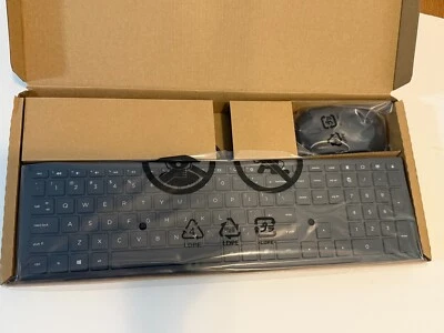New HP Black Keyboard And Mouse Kit USB Wired 928923-001 ASSY BLK Cheddar  - Image 1 of 4