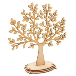 Árbol genealógico de madera artesanal independiente formas decoración mdf boda regalo de Navidad - Imagen 1 de 4