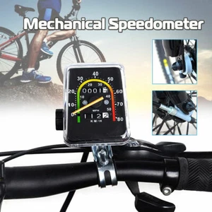 Waterproof Bicycle Bike Speedometer Mechanical Odometer With Hardware Cycling - Picture 1 of 9