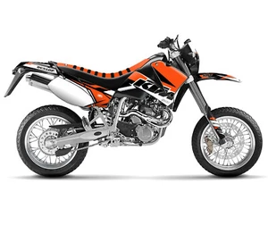 KTM Dekor SMC 625 640 660 LC4 1999 2000 2001 2002 2003 2004 Aufkleber Set SCRUB - Bild 1 von 18