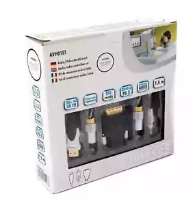 Schwaiger AVHD set DVI adapter Ethernet HDMI Toslink cable 1.5 m full HD 3D 179 - Picture 1 of 1