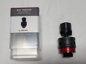 22.5mm - 1/2" Conduit TriStar Mild Steel Ball Bearing Round Punch/Die Set - Picture 1 of 1