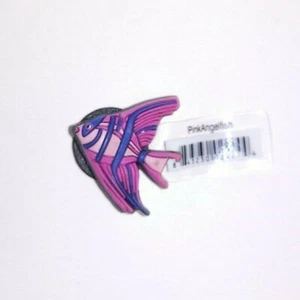 ANGEL FISH JIBBITZ...jibbitz crocs shoe charms (purple & pink angel fish - Picture 1 of 1