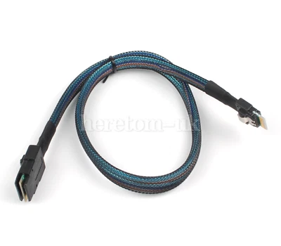 Slim SAS 4.0 SFF-8654 4i 38pin to Mini SAS SFF-8087 Target Hard Disk Raid Cable - Image 1 of 4