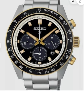 Seiko SSC941 Prospex Two Tone Speedtimer Solar Chronograph Uhr 100m Box & Etikett - Bild 1 von 7