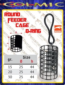 Pasturatore Colmic Round Cage Feeder o-ring diam. 25 mm h. 44 mm - Imagen 1 de 1