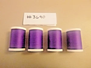 Coats & Clark Dual Duty XP All Purpose Thread 250 yards, 4 purple Spools #3690 - Picture 1 of 2