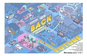 Póster Mondo Movie 100soft BACK TO THE FUTURE 100% Pantalla Suave en Mano - Imagen 1 de 1
