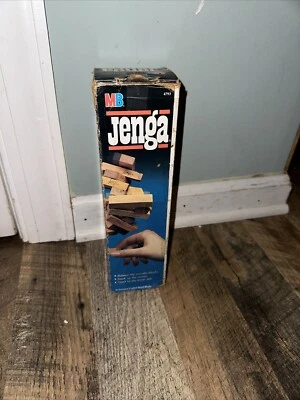VINTAGE Original JENGA Classic Game 1986 Complete in Box 4793 MB Milton Bradley - Image 1 of 2