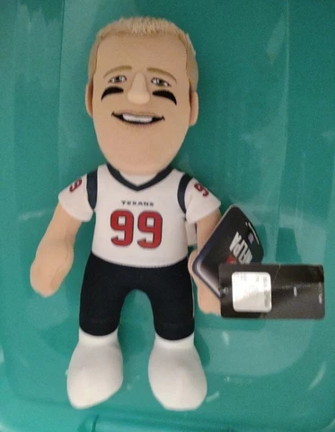 NFL JJ WATT 10” Plush Toy Doll Houston Texans Blue Jersey # 99 Cover