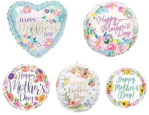 Beautiful Happy Mother's Day Best Mum Foil Balloon Assorted Designs and Colours - Picture 1 of 6
