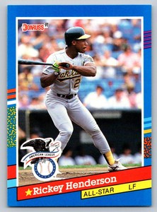1991  Donruss #53 Rickey Henderson Oakland Athletics