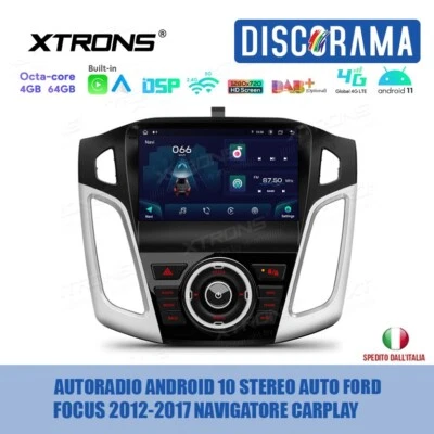 AUTORADIO ANDROID 11 4/64GB STEREO FORD FOCUS 2012-2017 WIFI NAVI GPS CARPLAY - Immagine 1 di 4
