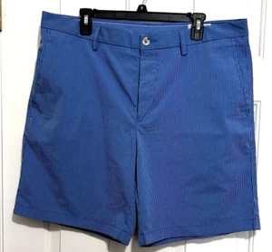Southern Tide Shorts Mens Size 38 Seersucker Golf Cotton Blend Flat Blue - Picture 1 of 8