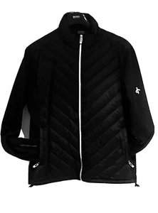 CROSS Black Duck Down Hybrid Sleeve Jacket RRP$269 Mens L (fit M) - Near New! - Picture 1 of 18