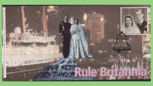 G.B. 1997 Golden Jubilee, Rule Britannia FDC signed Major General Sir Robert - Bild 1 von 1