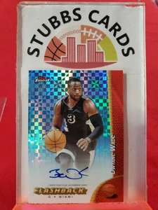 Dwayne Wade Topps Finest 2024-25 Flashback BLUE X-FRACTOR Auto 25/99 - Picture 1 of 2
