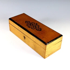 Antique French Decorated Wood Dresser Box No Key - Picture 1 of 8