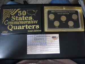 50 States Commemorative Quarters - Gold Edition - Philadelphia Mint - 2004 - Picture 1 of 2