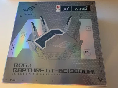 NUEVO ROG Rapture GT-BE19000AI Tri-Band Wifi 7 AI Router para Juegos BLANCO SELLADO $900 Foto 1 de 4