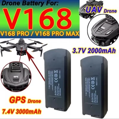 V168 GPS/MAX Drone Battery 7.4v  - Image 1 of 3