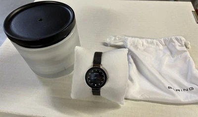 Reloj Bering Mujer Delgado Cerámica Negro En Embalaje Original Foto 1 de 4