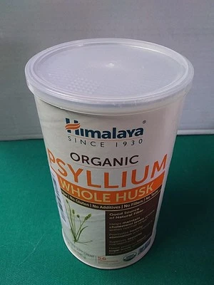 CÁSCARA ENTERA DE PSYLLIUM ORGÁNICO DEL HIMALAYA 56 CUCHARADAS LATA DE 12 OZ (NUEVA CADUCIDAD JULIO 2025 Foto 1 de 4