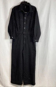 Pretty Little Thing Women Black Washed Jumpsuit Size 10 - Picture 1 of 7