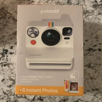Polaroid Now Plus Generation 3 weiß Sofortbildkamera mit Farbfilm Bundle - Bild 1 von 4