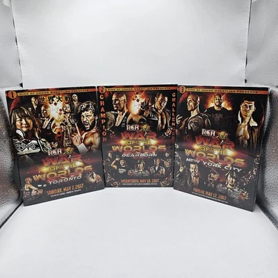 Ring Of Honor War Of The Worlds 2017 Night 1 2 3 DVD Lot ROH NJPW Pro-Wrestling - Image 1 of 4