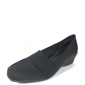 Zapatos para mujer Karen Scott Fawna talla 8,5 M negros cómodos con cuña bombeo - Imagen 1 de 6