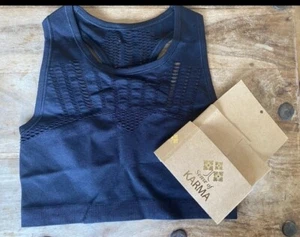 Sports Bra Crop Top Stretchy Racerback Organic Racer Back Sports Yoga Gym - Picture 1 of 4