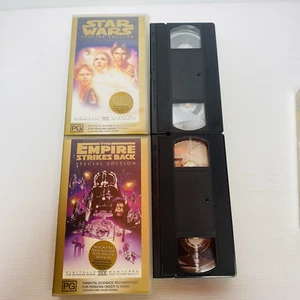 STAR WARS 1&2 -ATAQUE DE LOS CLONES - LA AMENAZA FANTASMA - VHS Big Box CBS FOX - Imagen 1 de 14