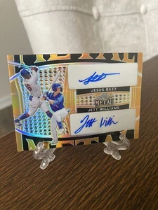 2022 Leaf Metal Autograph Gold Auto DA-15 Jett Williams Baez True 1/1 RC Rookie - Picture 1 of 6