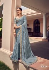 Bollywood Ethnic Women Sari Saree Party Wear Traditional Designer Sari-Sh22