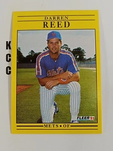 1991 Fleer MLB Baseball New York Mets #159 Darren Reed - Picture 1 of 2