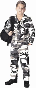 Kids Camouflage Military BDU Fatigue Pants Trousers Army Cargo Fatigue Pants - Picture 1 of 11