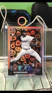 2023 Topps Update Series - Jack-O'-Lantern Foil SP #US320 George Soriano