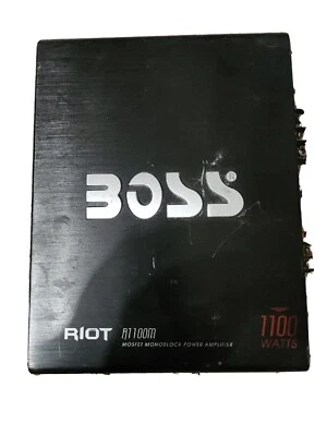 Boss Audio R1100M Riot 1100 W Car Amplifier ...Without Remote Subwoofer Control - Image 1 of 4