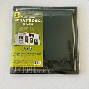 Pioneer Photo Album 50 Page Scrapbook (25 sheets) Green Deluxe Memory Book NEW - Picture 1 of 7